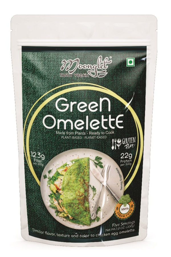 Green Omelette (Zero Egg Green Omelette) | Pancake Alternative | 400g: Pack of2, 200g Each